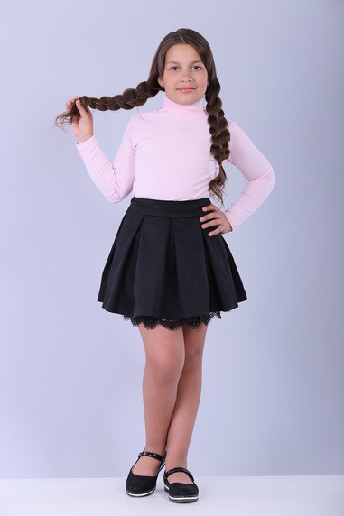 Школьная юбка для девочки Арина Размеры 134- 146 Черный цвет - фото 1 - id-p569081888