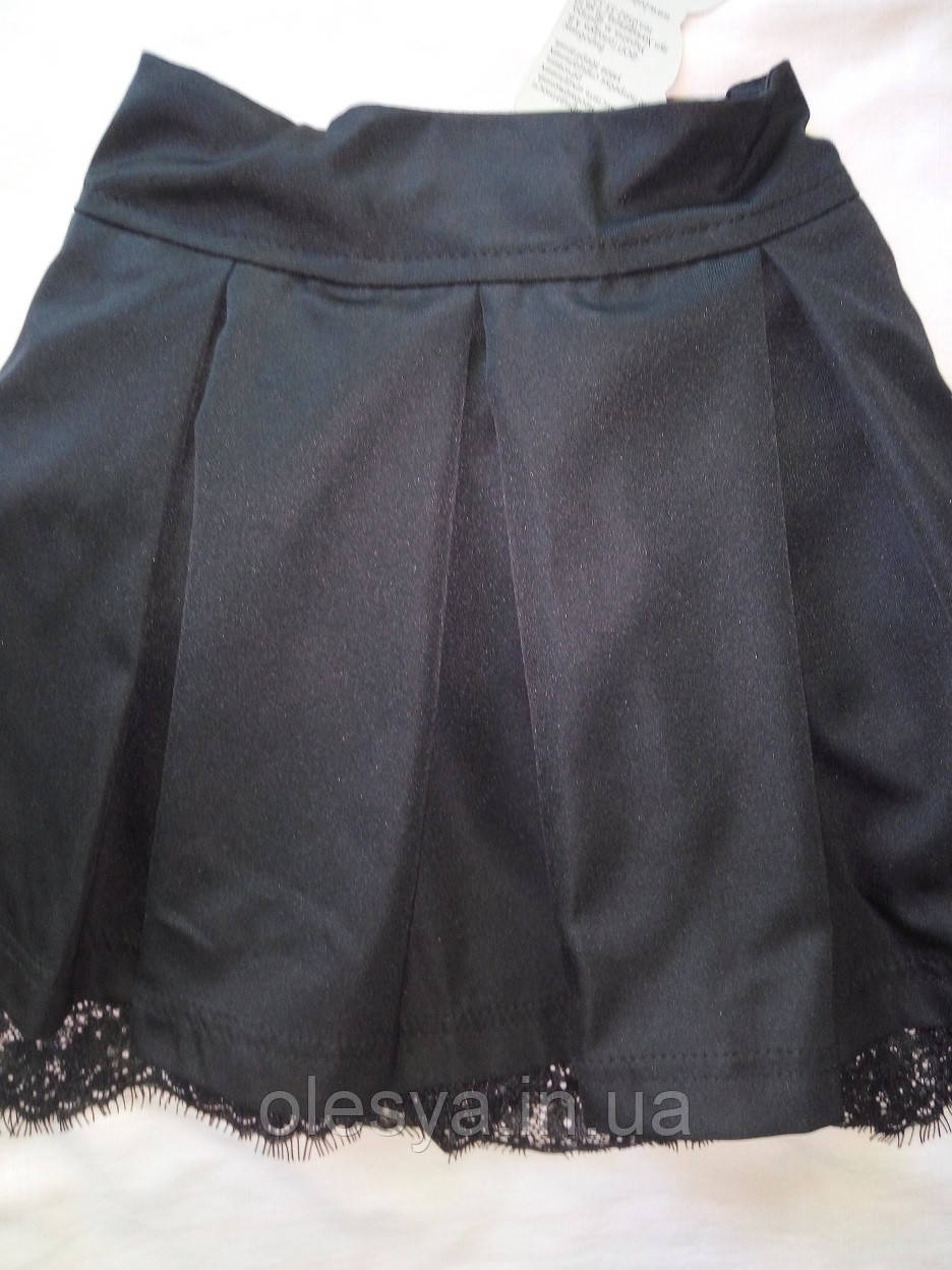 Школьная юбка для девочки Арина Размеры 134- 146 Черный цвет - фото 4 - id-p569081888
