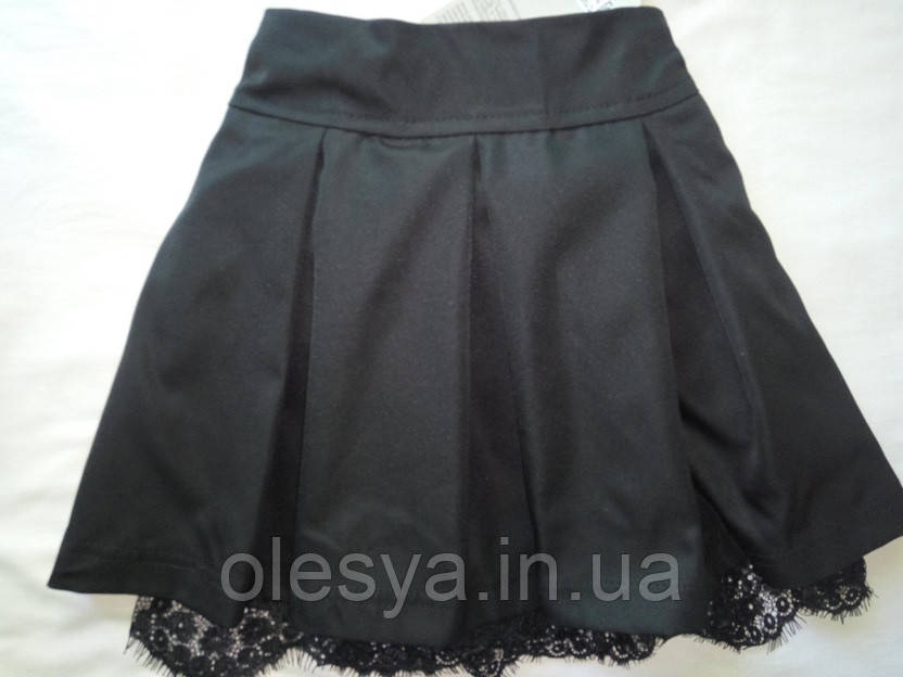 Школьная юбка для девочки Арина Размеры 134- 146 Черный цвет - фото 5 - id-p569081888