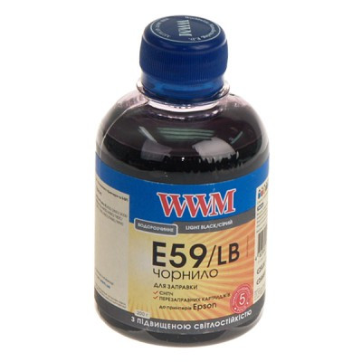 Чорнило WWM для Epson Stylus Pro 7890/9890 200г Light Black водорозчинне (E59/LB) світлостійке - фото 1 - id-p37578180