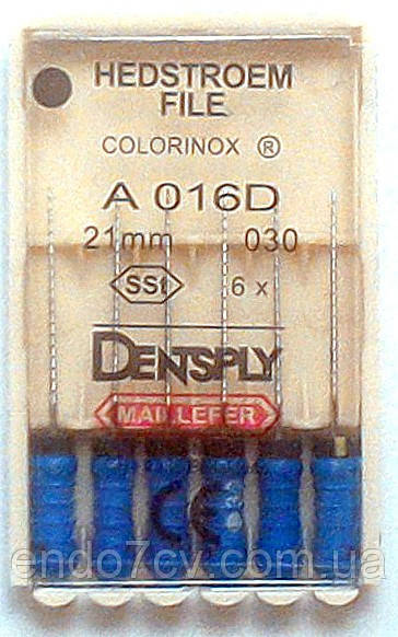 H - Files 30 21 mm Colorinox MAILLEFER (H — файл 30 21 мм Майліфер)
