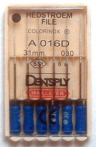 H - Files 30 31 mm Colorinox MAILLEFER (Хедстрем файл 30 31 мм Майліфер), фото 2
