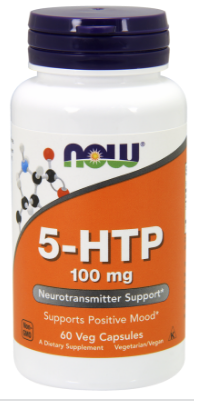 5-ХТП Гидрокситриптофан Now Foods 5-HTP 100 mg 60 Caps - фото 1 - id-p64398672
