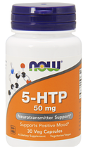 5-ХТП Гідроксітріптофан Now Foods 5-HTP 50 mg 30 Caps