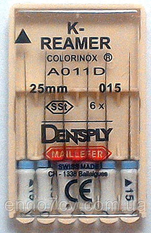 K-Reamer 15 25 mm Colorinox DENTSPLY MAILLEFER (Рімер 15 25 мм Майліфер), фото 2