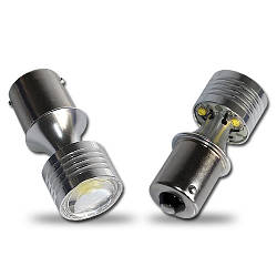 Світлодіодна автолампа 1156(P21W)-S25-BAY15s, 20W WHITE (550Lm) (CREE LED) одноконтактна