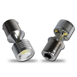 Світлодіодна автолампа з обманкою 1156(P21W)-S25-BA15s, 20W WHITE (550Lm) (CREE LED)