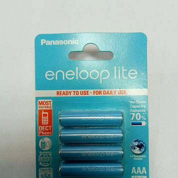 Акумулятор міні-пальчиковий ААА Panasonic 1,2 V 550mAh eneloop Lite (Ni-MH)