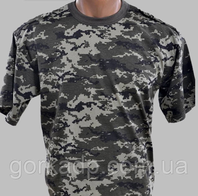 Армійська футболка камуфляжна ВСУ піксель прикордонник