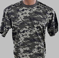 Армейская камуфляжная футболка ВСУ пиксель пограничник