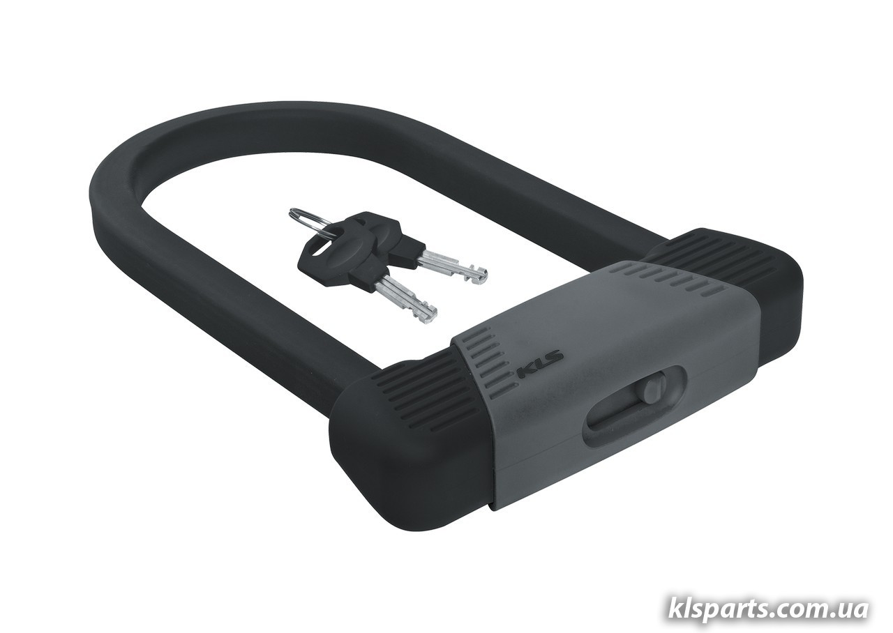 Замок KLS Block скоба U-Lock сірий