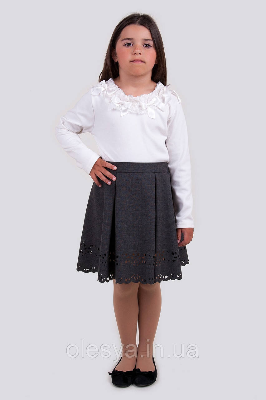 Школьная юбка для девочки Штефи Размер 158 Черный цвет - фото 2 - id-p548660793