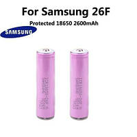 Аккумуляторы с защитой Samsung 2600mah icr18650-26fm