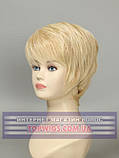 Жіноча перука коротка стрижка з термоволосся 180℃ Kristina AT блондин з пшеничним відтінком, фото 2