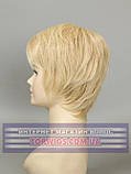 Жіноча перука коротка стрижка з термоволосся 180℃ Kristina AT блондин з пшеничним відтінком, фото 3