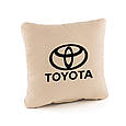 Подушка з логотипом Toyota флок, фото 4