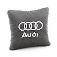 Подушка з лого Audi флок, фото 2