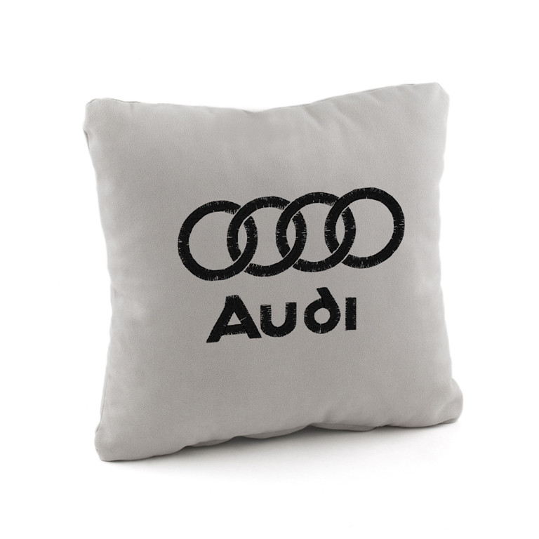 Подушка з лого Audi флок, фото 1