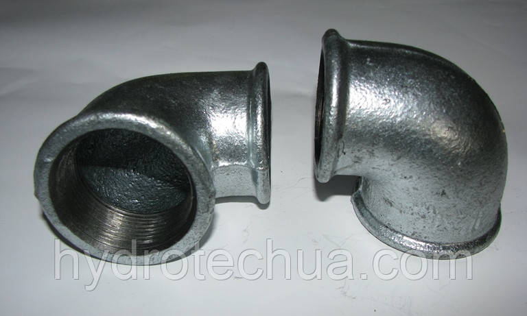 Кут 90° оцинкований редукційний ВВ 1 1/2"х1 1/4" Hydro-T