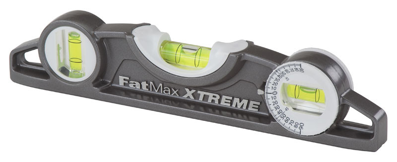 Рівень магнітний литий STANLEY "FatMax Xtreme" Toppedo 25 см 3колби