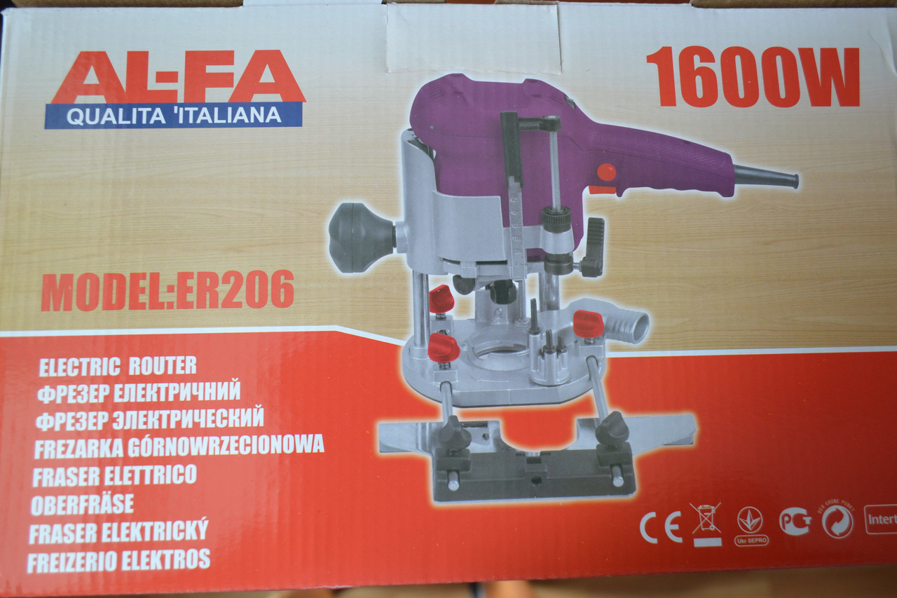 Фрезер AL-FA 1600W, 6/8 цанга