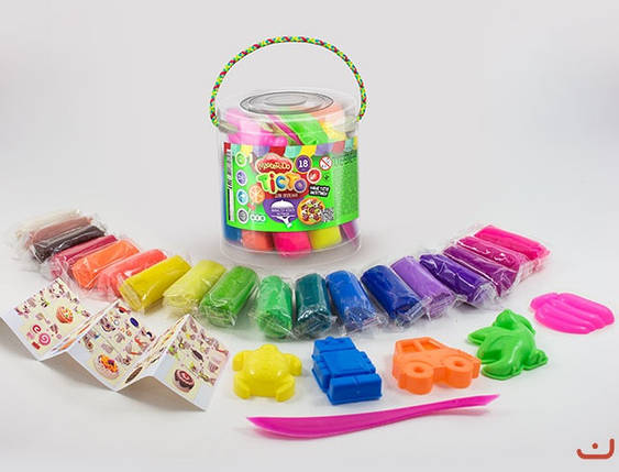 Набір для творчості "Тісто для ліплення "Master Do" (рос), 18 кольорів, ТМ Danko Toys, ТЛ-02-22, фото 1