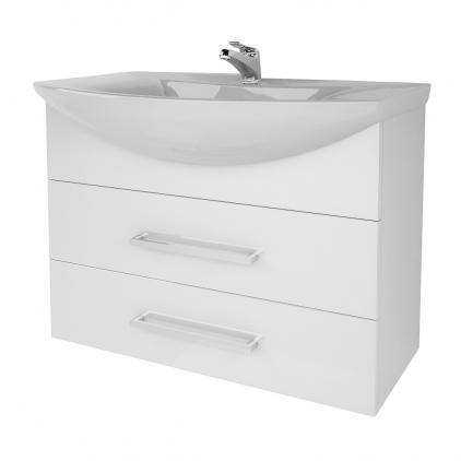 Тумба в Ванную Жемчуг 2-80 Навесная с Раковиной Libra 80 — Купить ...