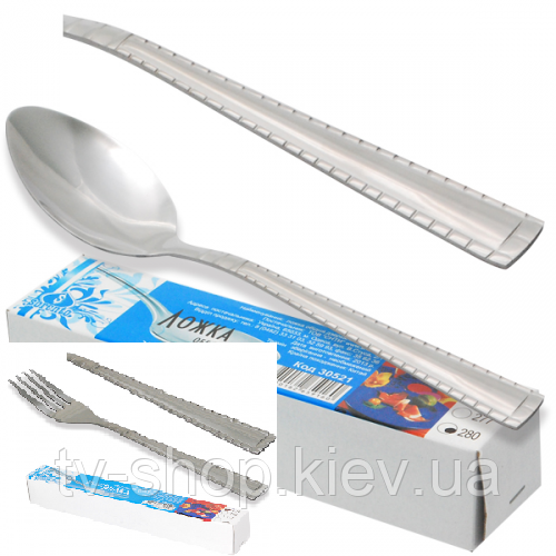 Столове приладдя з дзеркальним поліруванням (12 шт.), фото 1