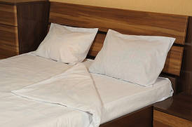 Постільна білизна односпальна бязь біла 142 г ГОСТ.