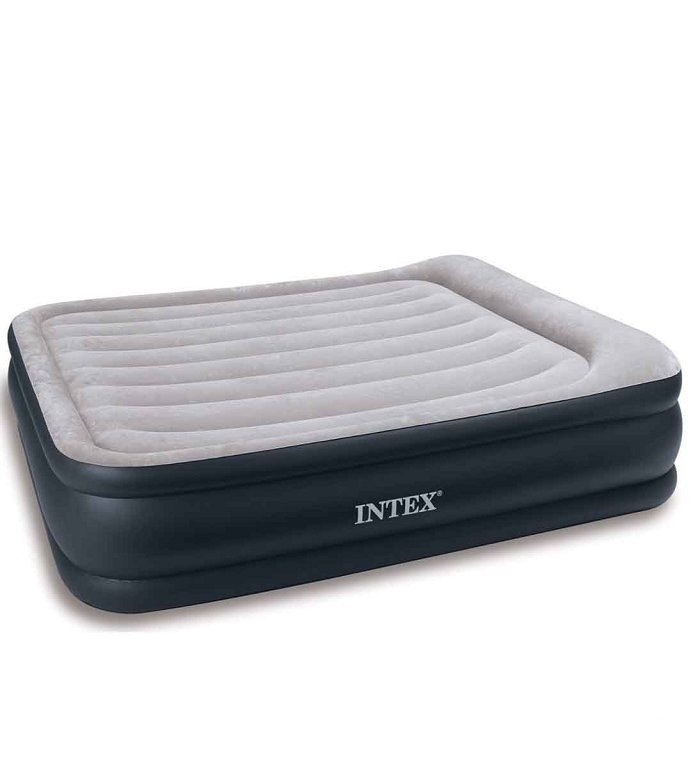 Двоспальне флоковане ліжко Intex Легко 203х152х43 см