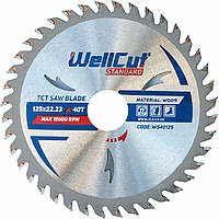 Диск пильный по дереву WellCut Standard 125*22.23  40 t