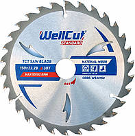 Диск пильний по дереву WellCut Standard 150*22.23 30 t