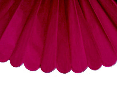 Паперові помпони з тиш'ю «Cranberry», діаметр 35 см.