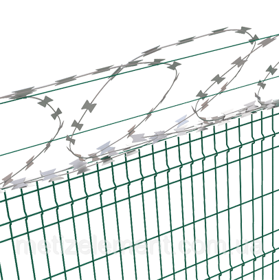 Плоска колюча огорожа 600/3, розтяжка 3 пог.м. (гойза)