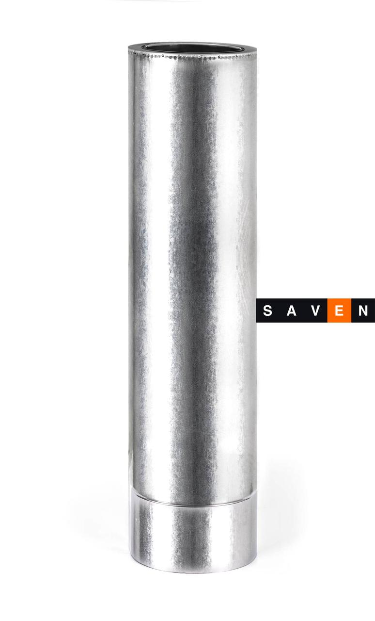 Труба для димоходу з нержавіючої сталі термоізоляційна двостінна, L=1 м, 160/220, 0.8 мм, AISI 201