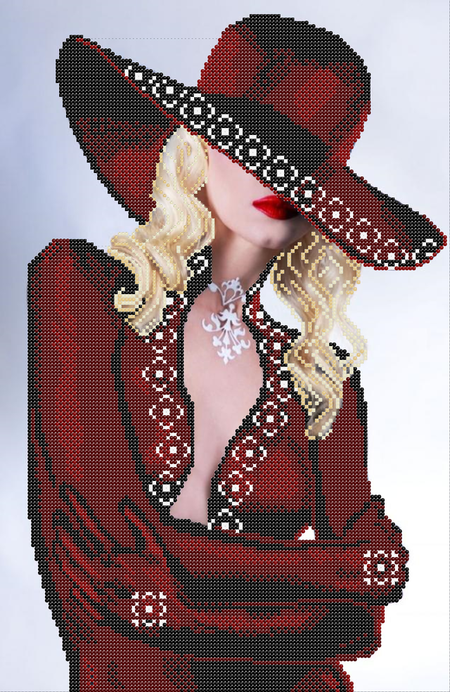 Схема для вишивки бісером дівчина фея