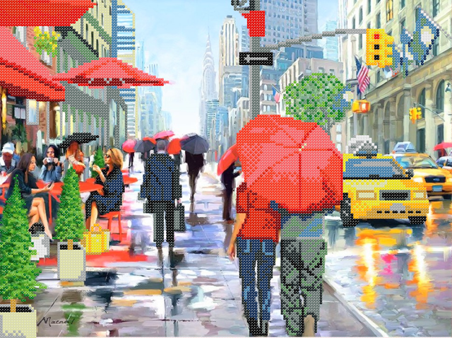 Схема для вишивки бісером дівчина фея