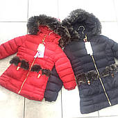 NATURE. Зимові дитячі куртки для дівчаток оптом