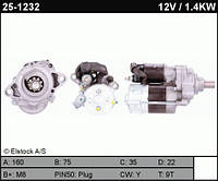 Стартер JS645, 12V-1.4kW-9t, на Honda Concerto, CR-V, Civic, Accord, Jazz, Shuttle