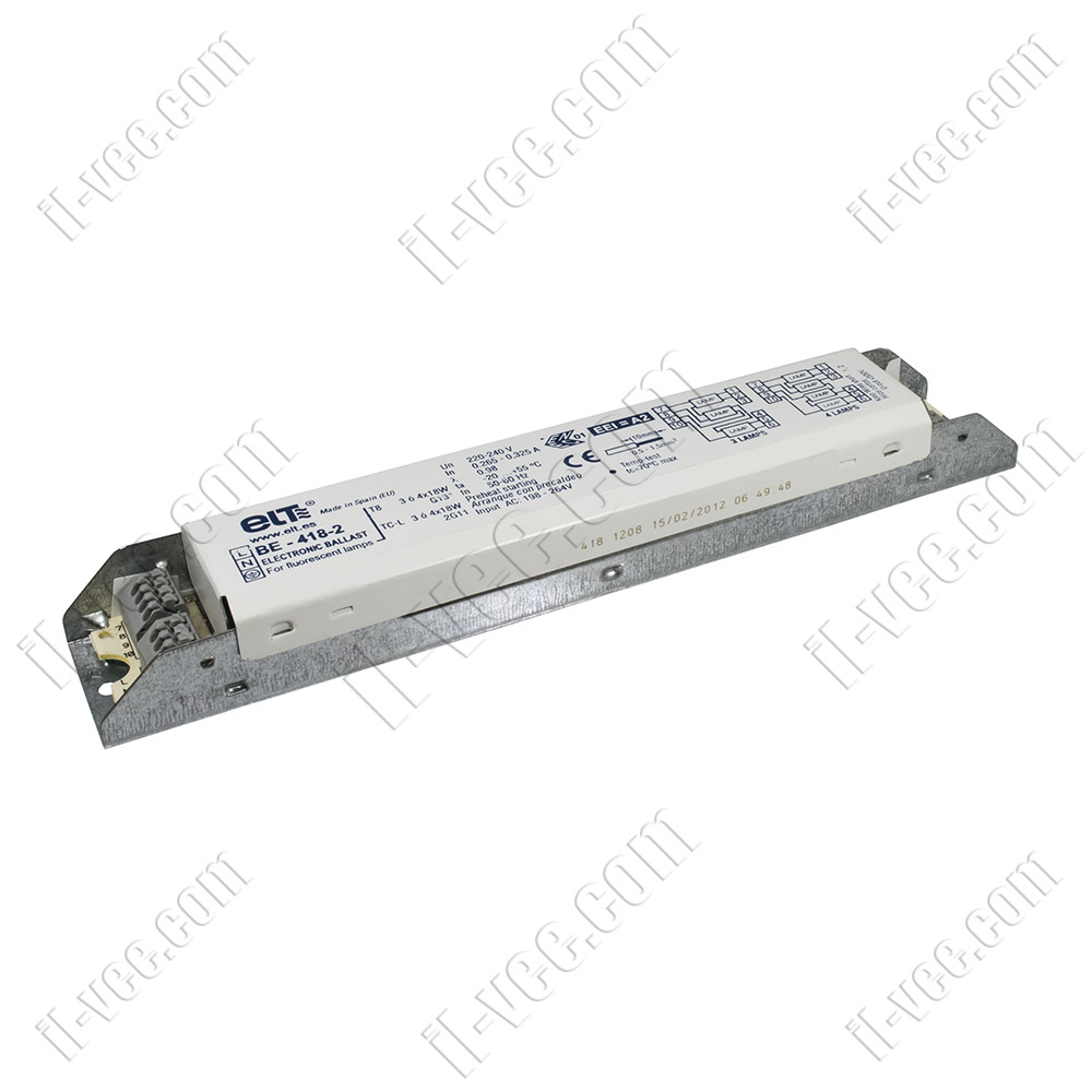Баласт ELT BE-418-2 3-4x18W (T8-PL-L) 220-240V