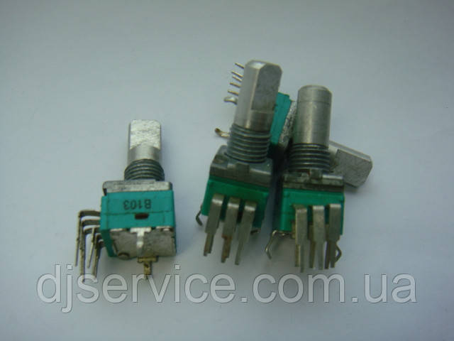 Потенціометр CTR b104 (b100k) 15mm noMID для пультів