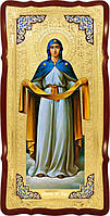 Икона в лавке - Покров Пресвятой Богородицы в синем