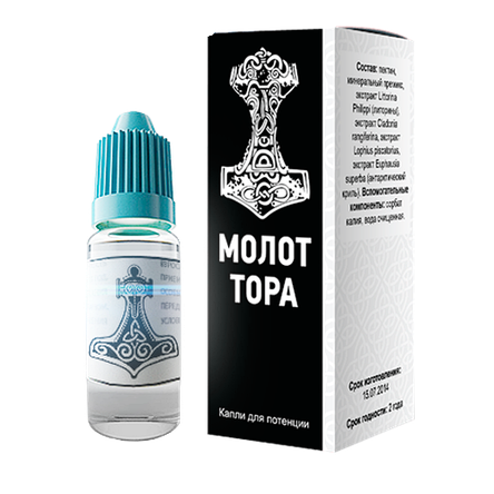 Краплі для потенції Молот Тора (оригінал), фото 1