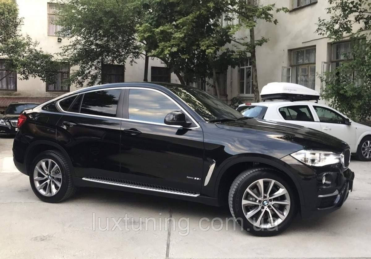 Подножки BMW X6 F 16 2014-2018 - фото 2 - id-p569692021