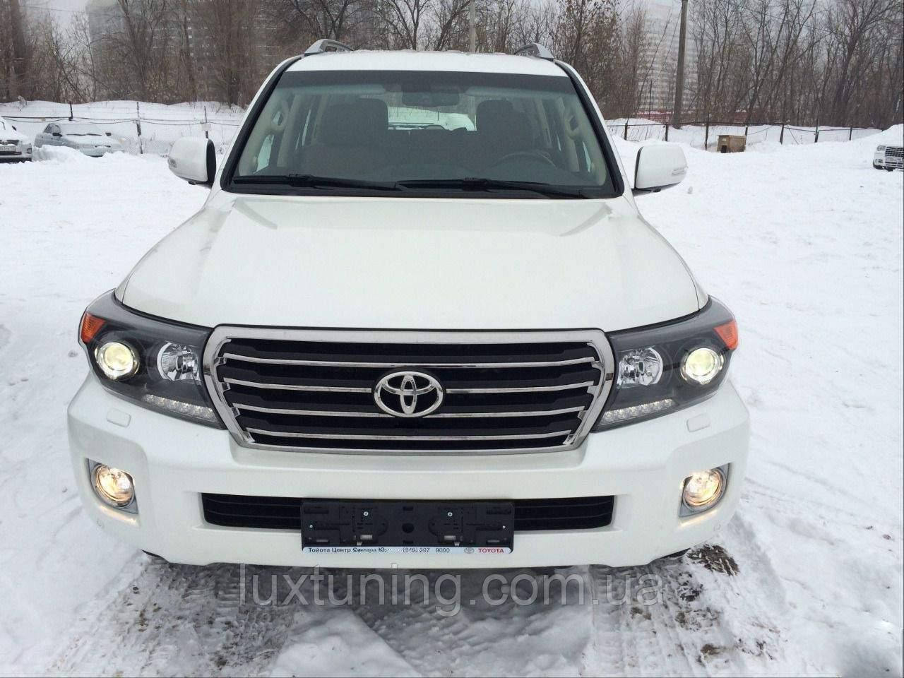 Решітка радіатора Brownstone дизайн Brownestone Toyota Land Cruiser 200 2007-2015 чорна