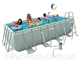 Каркасний басейн Intex 400x200x100 СМ 54182 / 28350/28316+28644 Пісочний фільтр-насос 4000 л/год, фото 4