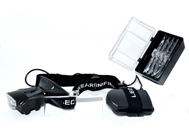 Лупа бінокулярна №9892С з Led подсвет., 1,0Х1,5Х2,0Х2,5Х3,5Х4,5Х5,5Х6