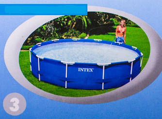 Каркасний круглий басейн METAL FRAME POOL 305х76 см Intex Басейн