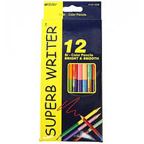 Олівці кольорові двусторонні Marco Superb Writer 24 кольори 12 олівців 4110-12CB, 245267