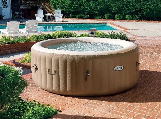 Басейн-Джакузі 196х145х71 см PureSpa Bubble Therapy круглий